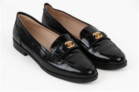 patent leather chanel boy|chanel patent leather loafer.